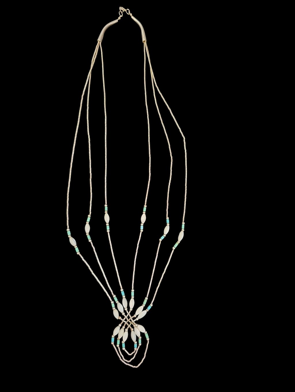 Vintage Navajo Liquid Silver Necklace